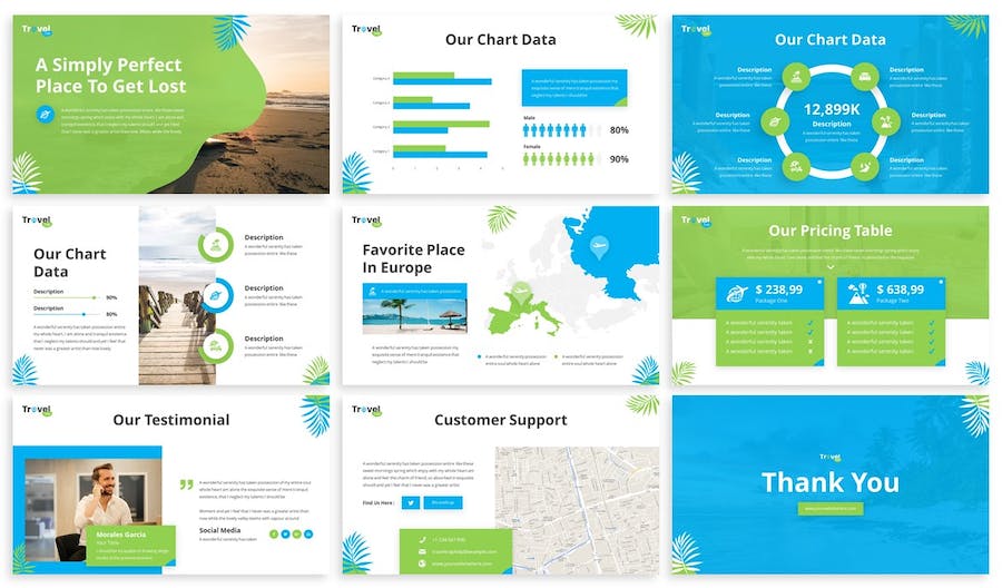 旅游出行讲述展示品牌营销运营PPT模板 - 顶尖PPT