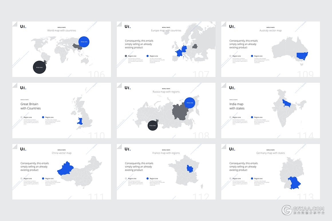 135页蓝黑搭配简约商务风格PPT模板 - 顶尖PPT