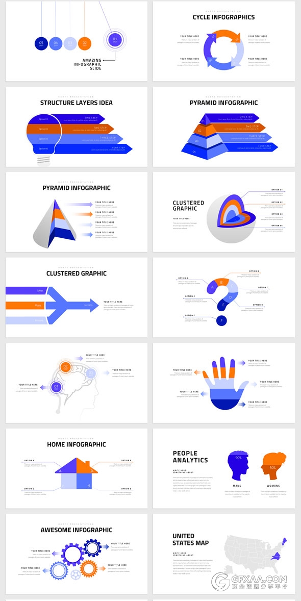 150页简约风格泼墨笔刷剪影keynote模板 - 顶尖PPT