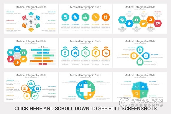 50页精美医疗行业PPT图形图表模板 - 顶尖PPT