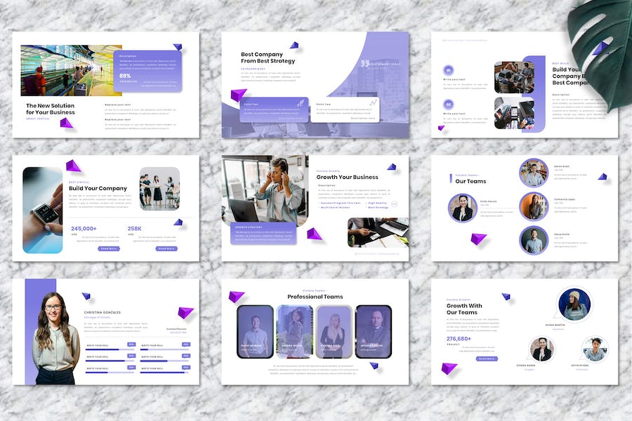 商务企业展示品牌宣传方案PPT模板 - 顶尖PPT