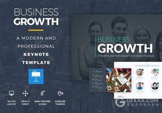 70多页欧美商务风格keynote模板2种底色 - 顶尖PPT