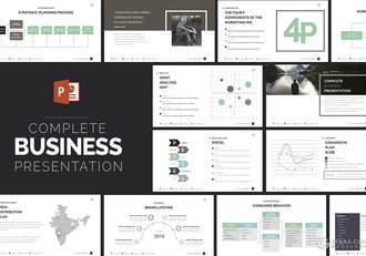 100页简约商务年终总结PPT模板 - 顶尖PPT