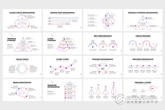 113简约多边形切割组合商务PPT模板 - 顶尖PPT