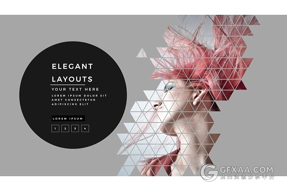 101页创意三角形剪影图片keynote模板 - 顶尖PPT