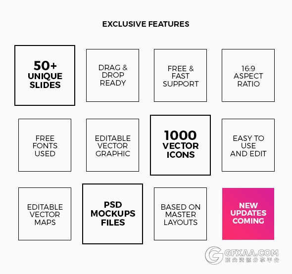 50页扁平化渐变紫色商务PPT模板 - 顶尖PPT