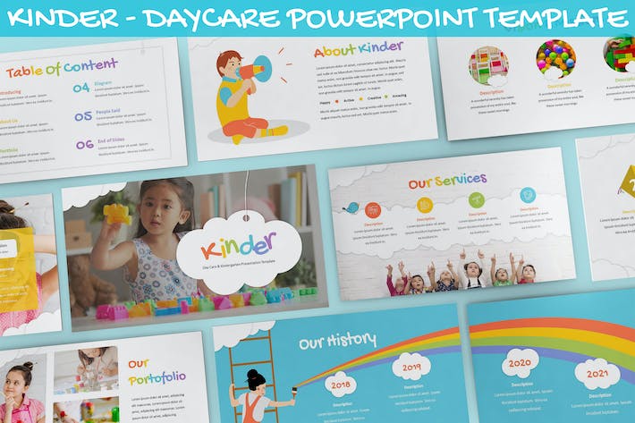 幼儿园教育讲述展示课程管理运营PPT模板 - 顶尖PPT