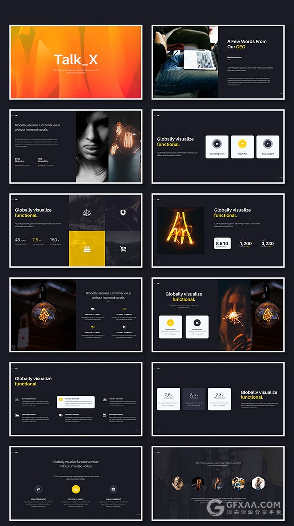 120页高端商务多用途PPT模板 - 顶尖PPT