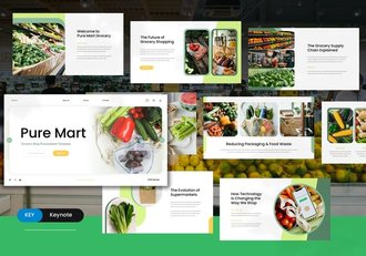蔬菜水果杂货店行业分析keynote模板 - 顶尖PPT