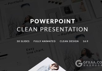 50页简约版面设计风格PPT模板 - 顶尖PPT