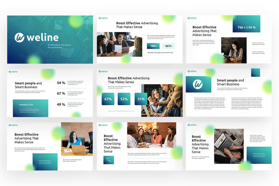 商务风格项目合作会议keynote模板 - 顶尖PPT
