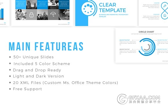 5种配色50多页年终总结报告PPT模板 - 顶尖PPT