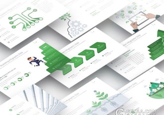 150页高端精致商务年终总结PPT模板 - 顶尖PPT