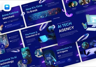 人工智能技术机构科技服务方案Keynote模板 - 顶尖PPT