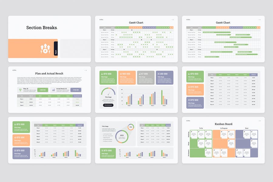 月度工作总结业绩报告PPT模板 - 顶尖PPT