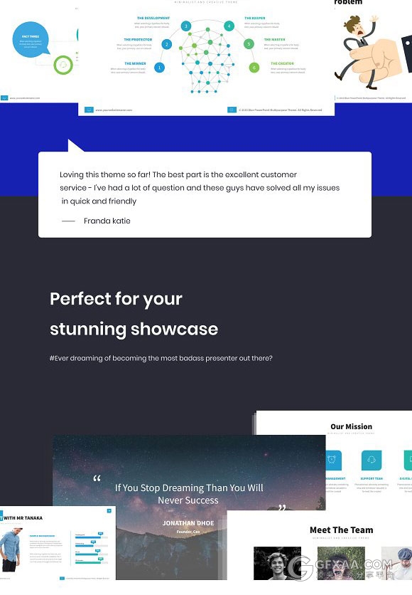 107页蓝色2017年终总结商务多用途PPT模板 - 顶尖PPT