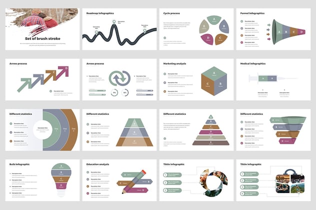公司年度报告提案信息图形地图PPT模板 - 顶尖PPT