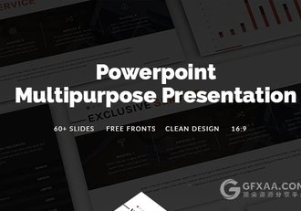 64页简约大气文艺风格PPT模板 - 顶尖PPT