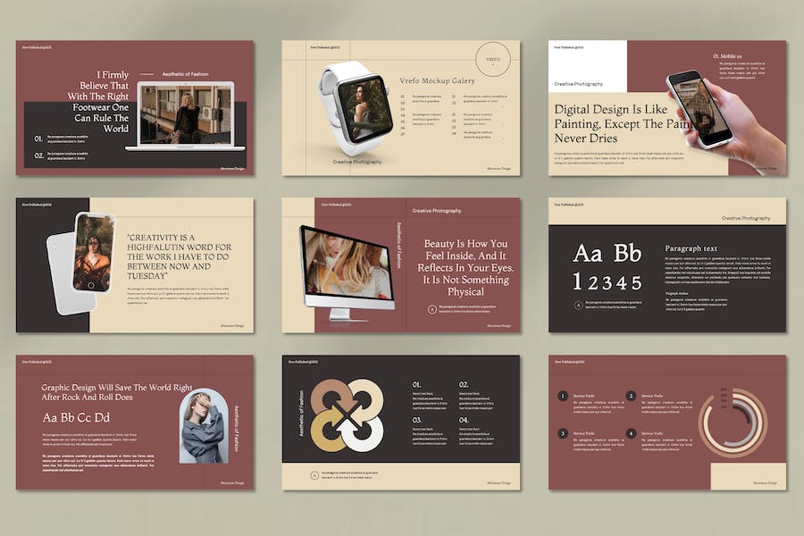 摄影作品集展示宣传推广PPT模板 - 顶尖PPT