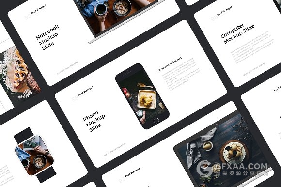 110页极简高端食物演示keynote模板 - 顶尖PPT