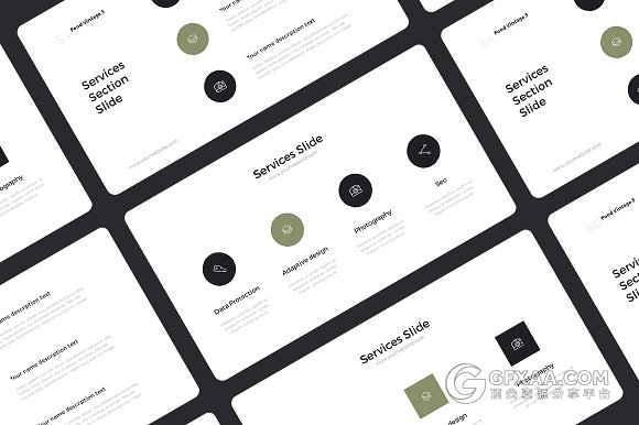 110页极简高端食物演示keynote模板 - 顶尖PPT