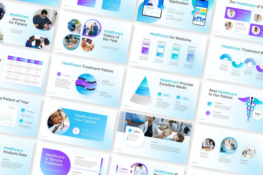 医疗保健诊所服务宣传推广PPT模板 - 顶尖PPT