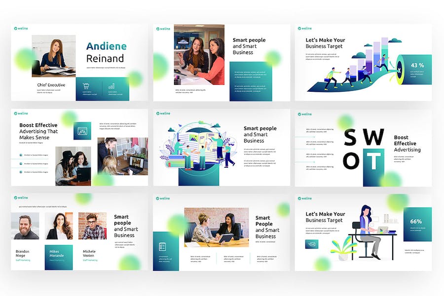 商务风格项目合作会议keynote模板 - 顶尖PPT