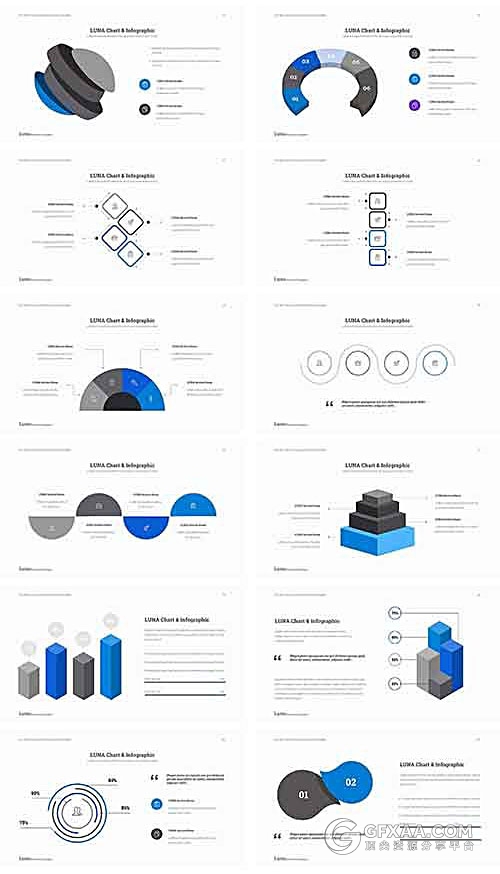120页蓝色商务年终总结PPT模板 - 顶尖PPT