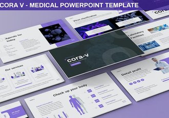 医疗健康讲述展示服务管理方案PPT模板 - 顶尖PPT