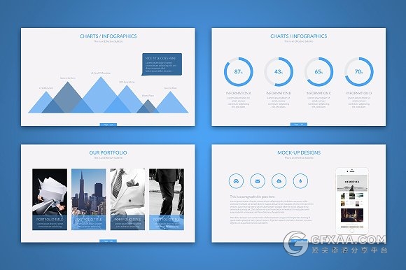 46页欧美风格2018新年计划PPT模板 - 顶尖PPT