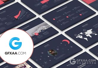 80页商务年终总结keynote模板两种个底色 - 顶尖PPT