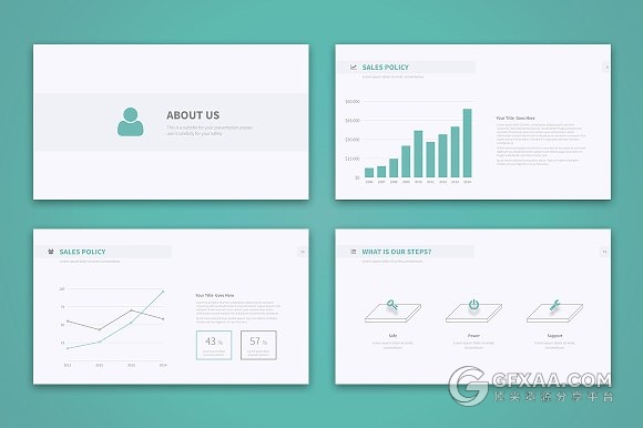 40页两种底色商务keynote模板 - 顶尖PPT