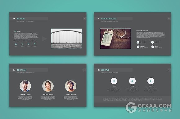 40页两种底色商务keynote模板 - 顶尖PPT