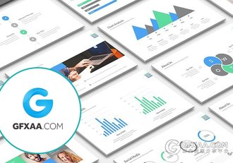 45页绿色商务多用途keynote模板 - 顶尖PPT