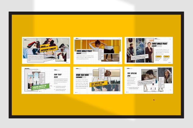 涂鸦风格报纸杂志keynote模板 - 顶尖PPT