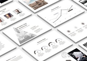 24页扁平化棕色系PPT模板 - 顶尖PPT