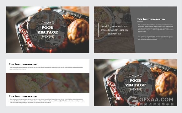 西式美食介绍极简风格keynote模板 - 顶尖PPT