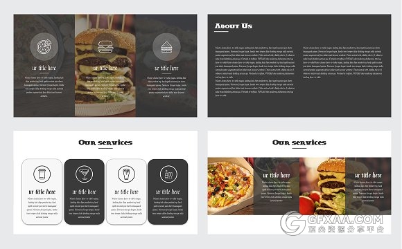 西式美食介绍极简风格keynote模板 - 顶尖PPT