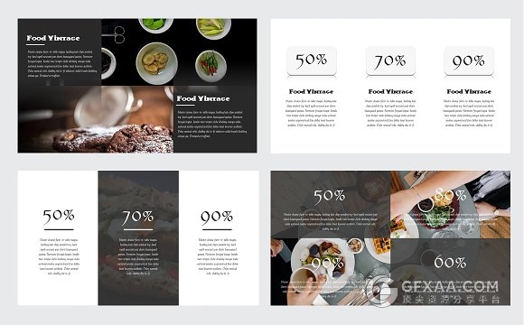 西式美食介绍极简风格keynote模板 - 顶尖PPT