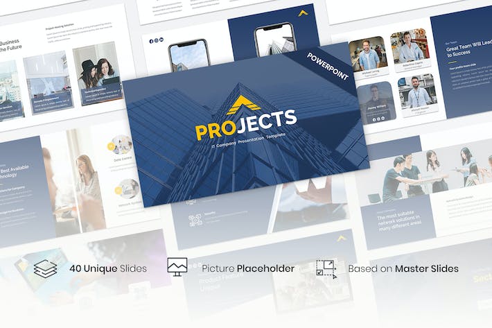 IT 公司项目成果演示文稿PPT模板 - 顶尖PPT