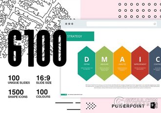 100页高端商务欧美keynote模板20种配色文件 - 顶尖PPT