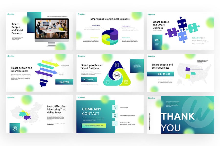 商务风格项目合作会议keynote模板 - 顶尖PPT