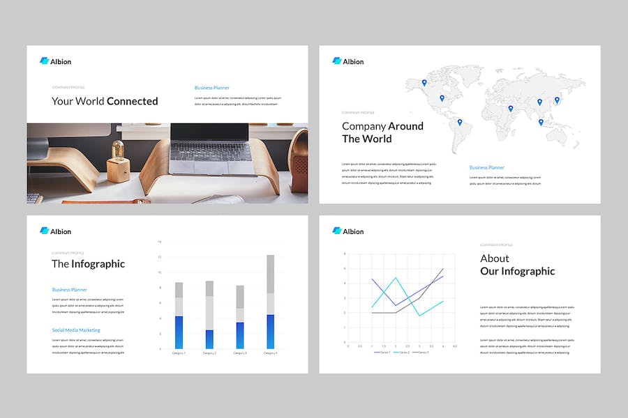 公司简介企业宣传展示Keynote模板 - 顶尖PPT