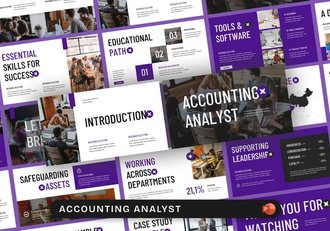 会计分析财务报表统计PPT模板 - 顶尖PPT