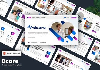 专业医疗健康行业报告演示PPT模板 - 顶尖PPT