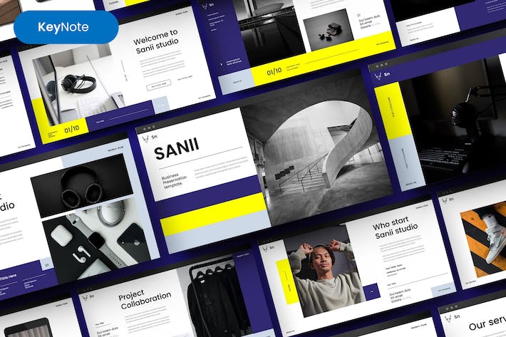 商务项目展示工作汇报Keynote模板 - 顶尖PPT