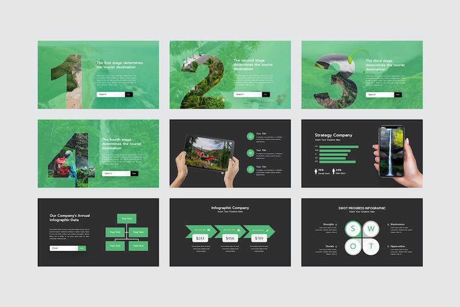 旅游度假PPT模板 - 顶尖PPT