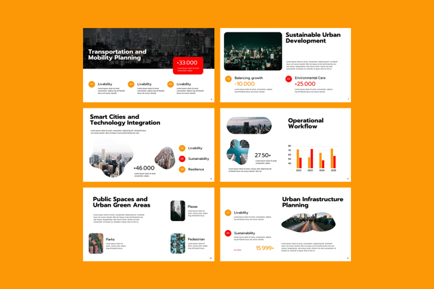 城市规划方案展示幻灯片PPT模板 - 顶尖PPT