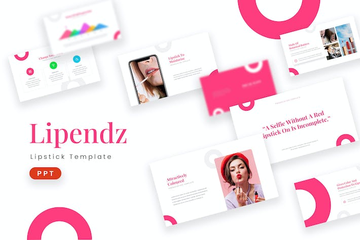 女性美妆化妆品产品展示介绍PPT模板 - 顶尖PPT