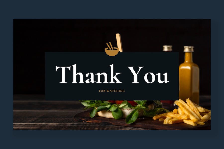 网红美食餐厅介绍keynote模板 - 顶尖PPT